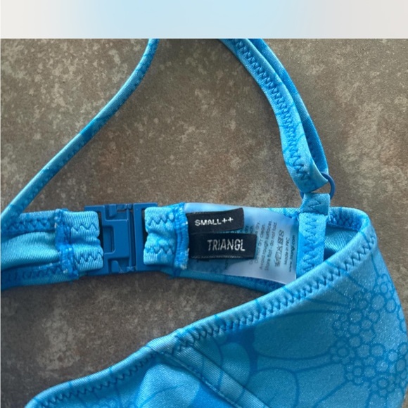 TRIANGL- blue floral Oceania bikini - Picture 4 of 6